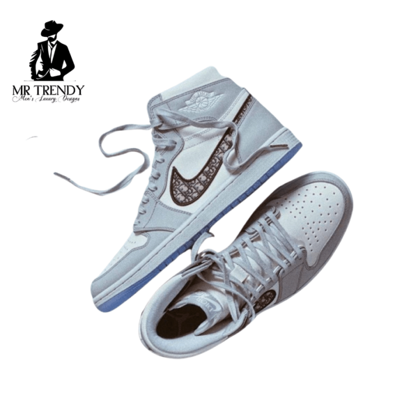Dior x Air Jordan 1 High OG Grey - Image 3