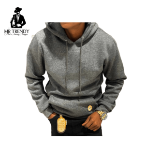 Dark Grey Cotton Hoodies