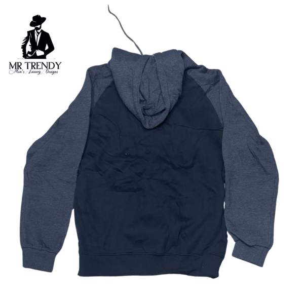Black&Grey Cotton Hoodie - Image 2