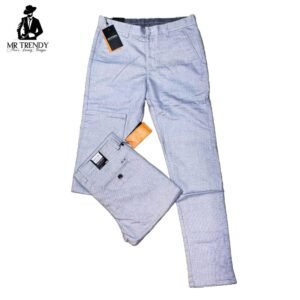 White Plaid Casual Pants