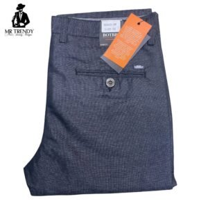 Dark Grey Plaid Trousers