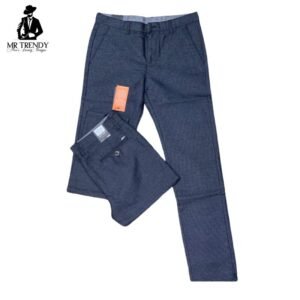 Dark Grey Plaid Trousers