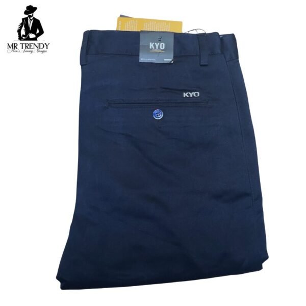 Dark Blue Casual Pants