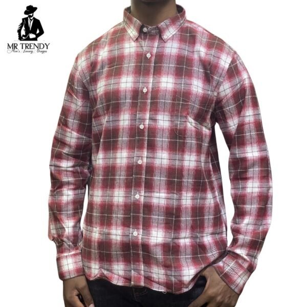 Maroon Checkered Shirt