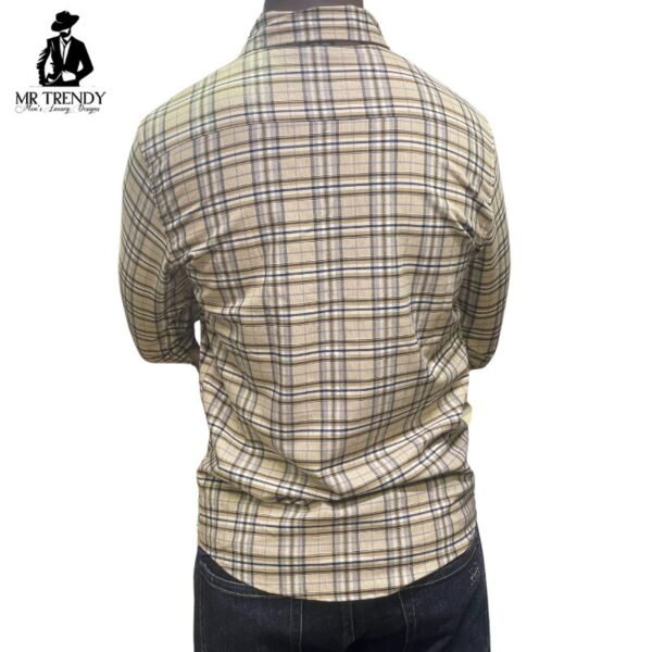 Brown Checkered Casual Shirt