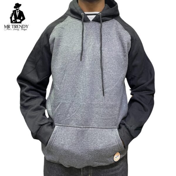Light-Grey & Black Hoodie