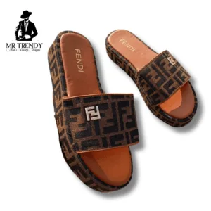 Brown Slip-on Slides