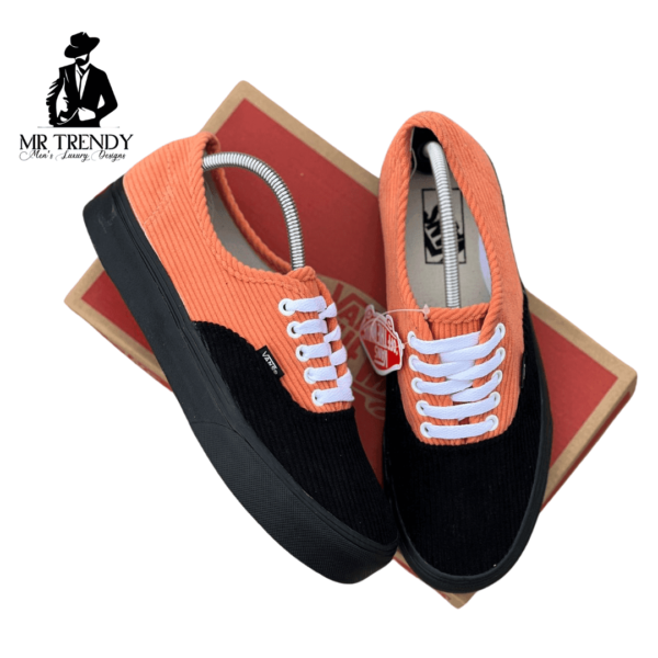 Corduroy Black&Orange Vans