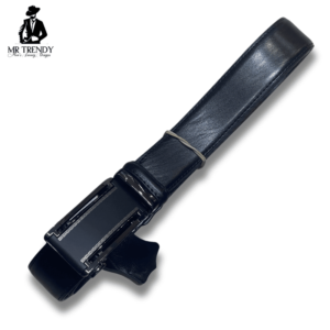 Black leather belt