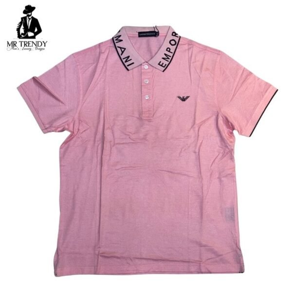 Men's Pink Polo T-shirt