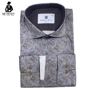 Dark Brown Floral Shirt