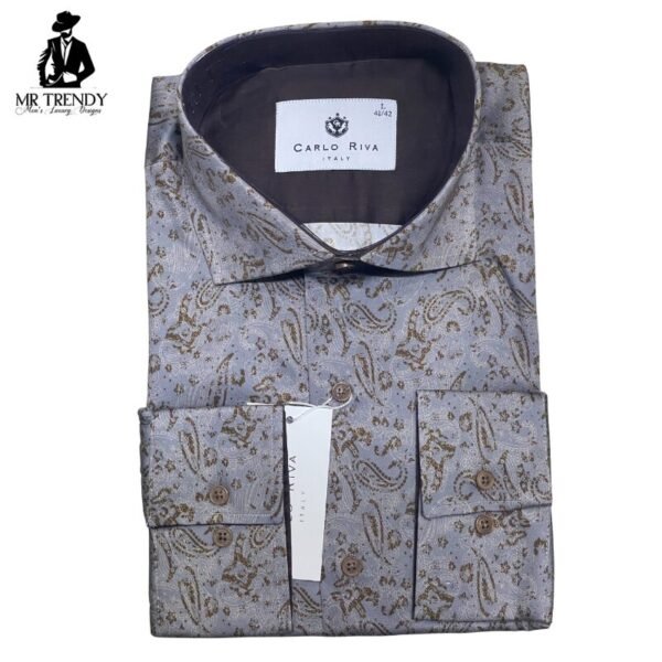 Dark Brown Floral Shirt