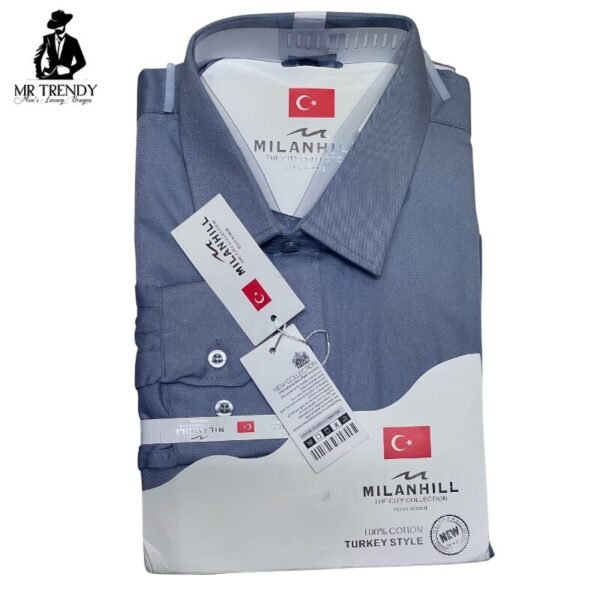 Grey MilanHill Formal Shirts