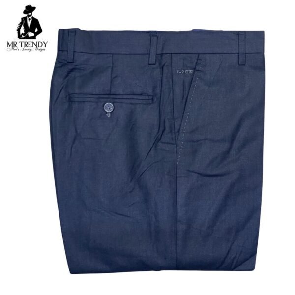 Dark Grey Tuxedo Formal Pants for Men - Image 2