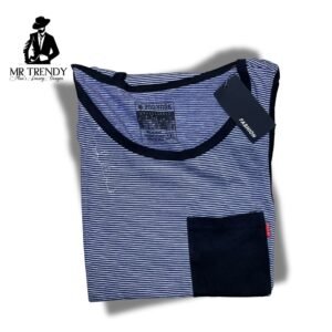 Blue & White Striped Vest