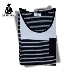 Black & White Striped Vest