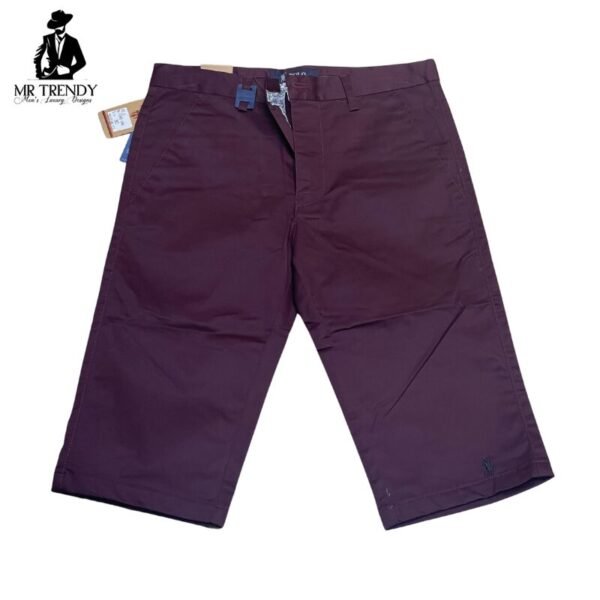 Maroon Polo Khaki Shorts
