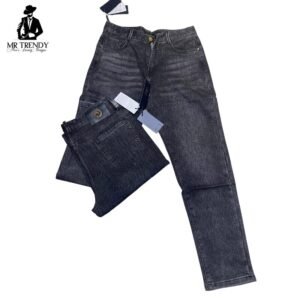 Grey Straight Fit Jeans