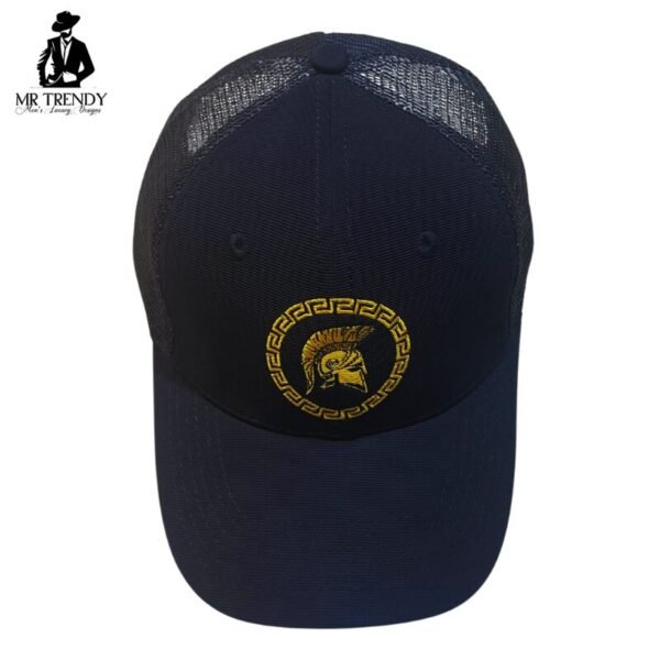 Black Spartan Mesh Cap