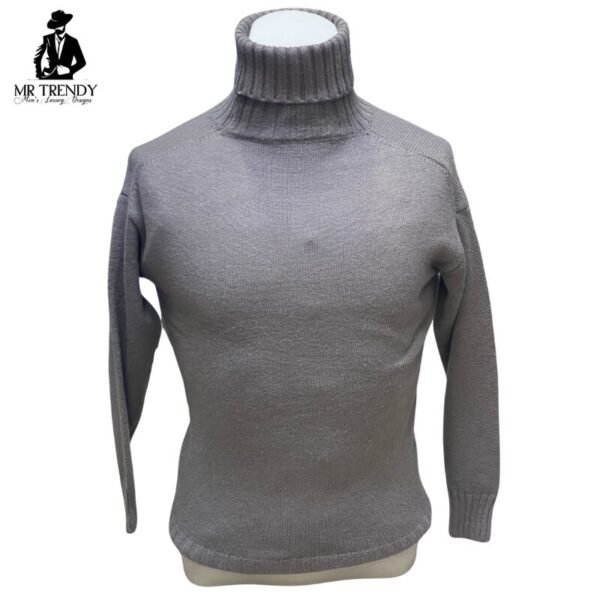 Beige Turtleneck Sweaters