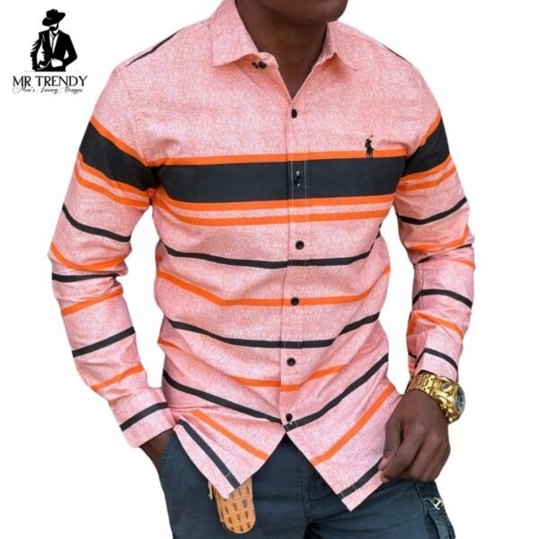 Orange Striped Shirts