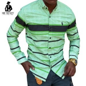 Green Striped Shirts
