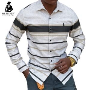 Grey Striped Shirts
