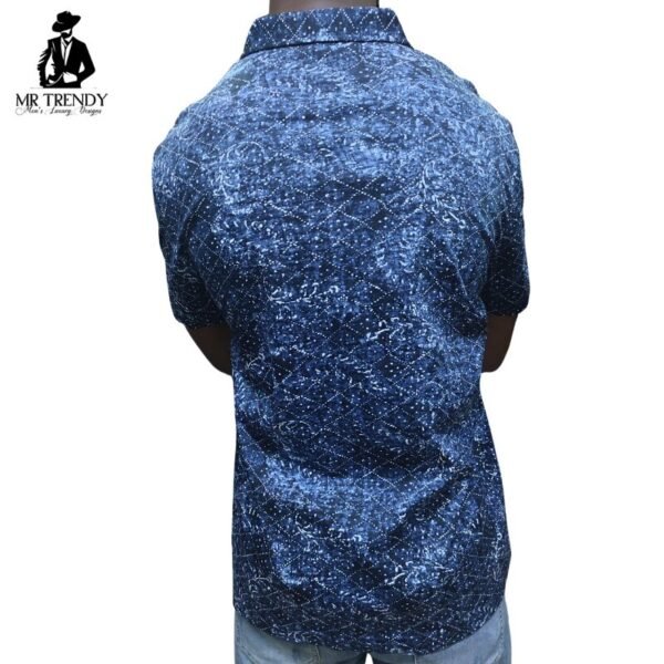 Brown Cotton Floral Shirt