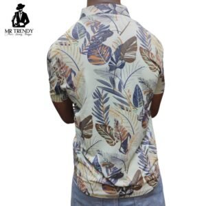 Cream Designer Stretching Shirts