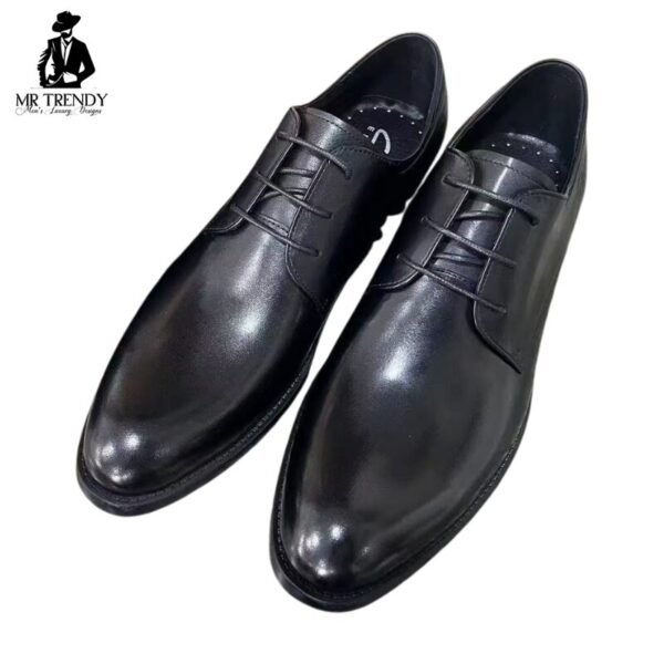 Black Shiny Leather For Men