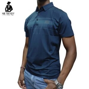 Striped Blue Polo Shirts