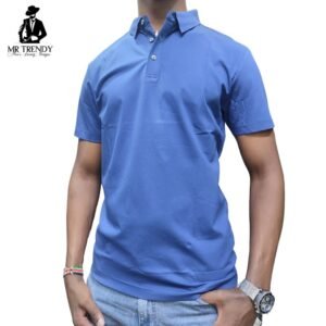 Plain Blue Polo Shirts