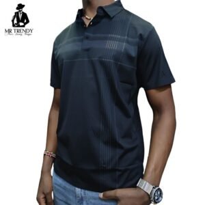 Striped Black Polo Shirts