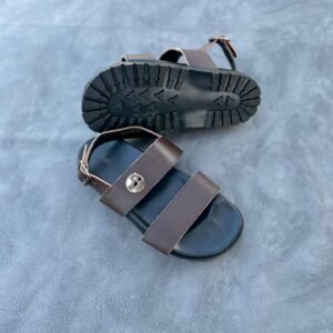 Brown Dual Straps Sandals