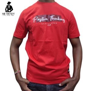 Red Positive Thinking T-shirt