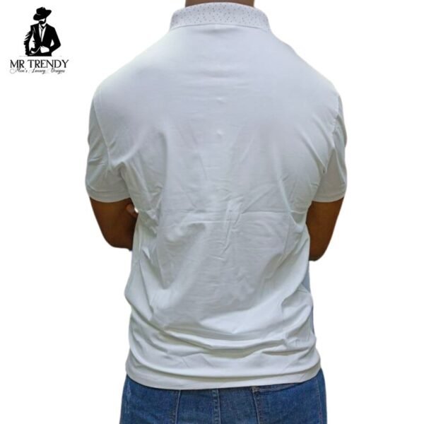 Dotted White Polo Shirts