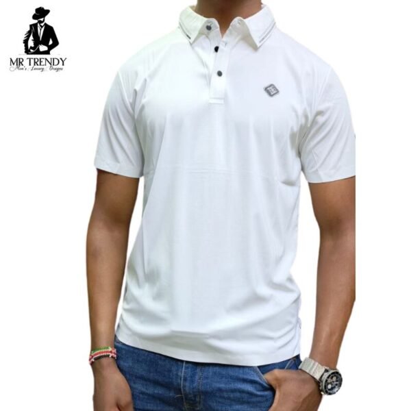 Silky White Polo Shirts